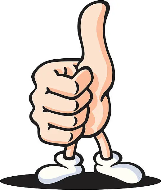Vector illustration of Thumbs up