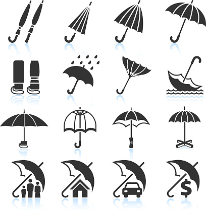 Umbrella Protection black & white set