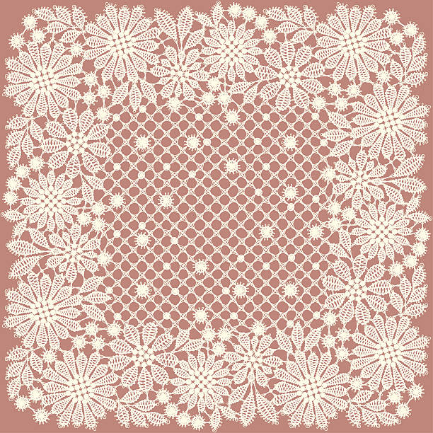 Doily. Lace. vector art illustration