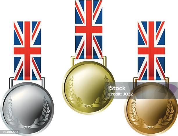 England Olympischen Medaillen Stock Vektor Art und mehr Bilder von Athlet - Athlet, Auszeichnung, Berühmtheit