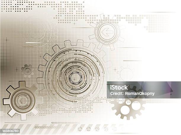 Tech Astrazione - Immagini vettoriali stock e altre immagini di Sfondi - Sfondi, Immagine, Ingranaggio