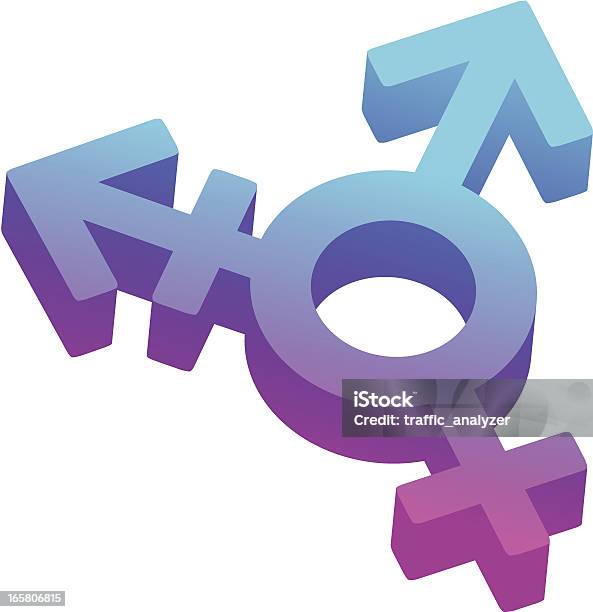 Transsexuellsymbol Stock Vektor Art und mehr Bilder von Transgender-Symbol - Transgender-Symbol, Dreidimensional, Vektor