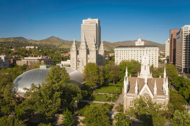 istock Salt Lake City Temple Square historic landmarks Utah 165807039