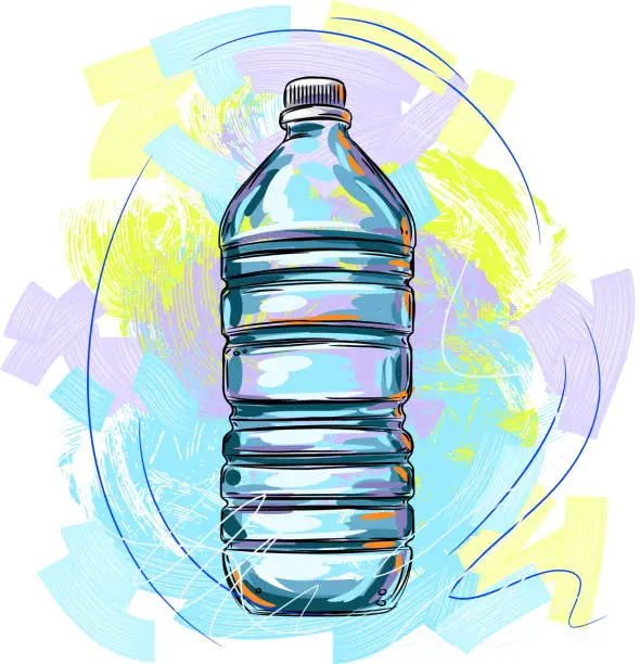 Vector illustration of Fresh Spring Water