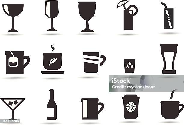 Drink Beverage Icons Stock Illustration - Download Image Now - Baby Bottle, Beer - Alcohol, Beer Bottle