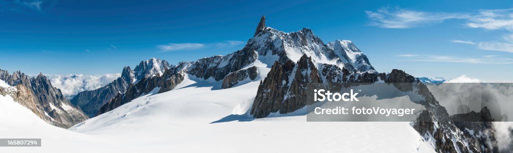 Alpes blanc nature sauvage des montagnes spectaculaires pics panorama - Photo de Mont Blanc libre de droits