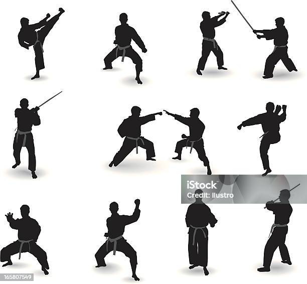 Wellknown Martial Arts Stock Illustration - Download Image Now - Martial Arts, Karate, Vector