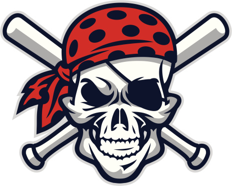 Pirate Mascot Baseball