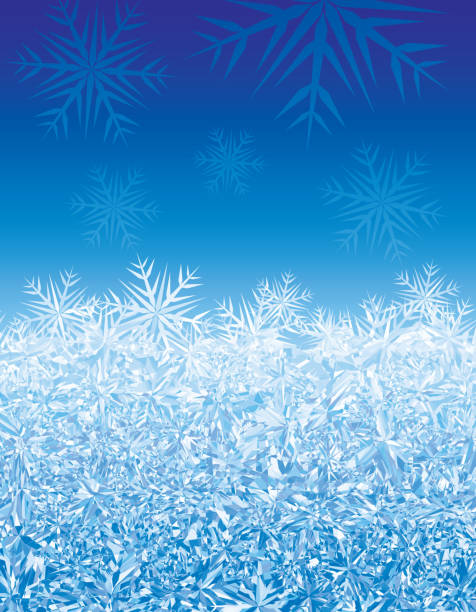 Ice background Blue winter background. icicle snowflake winter brilliant stock illustrations