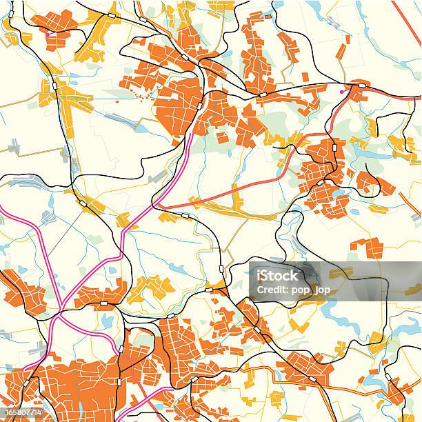 Tło Mapa Drogowa - Stockowe grafiki wektorowe i więcej obrazów Mapa - Mapa, Lokalizacja ogólna, Mapa drogowa