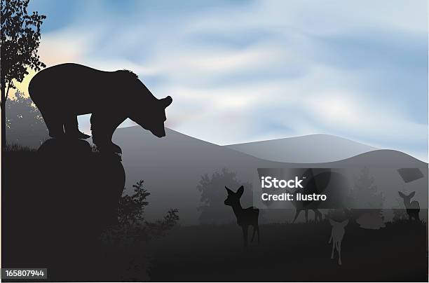 The Natural Balance Stock Illustration - Download Image Now - In Silhouette, Vector, Bear