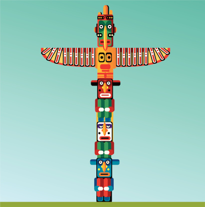 Vector illustration Totem