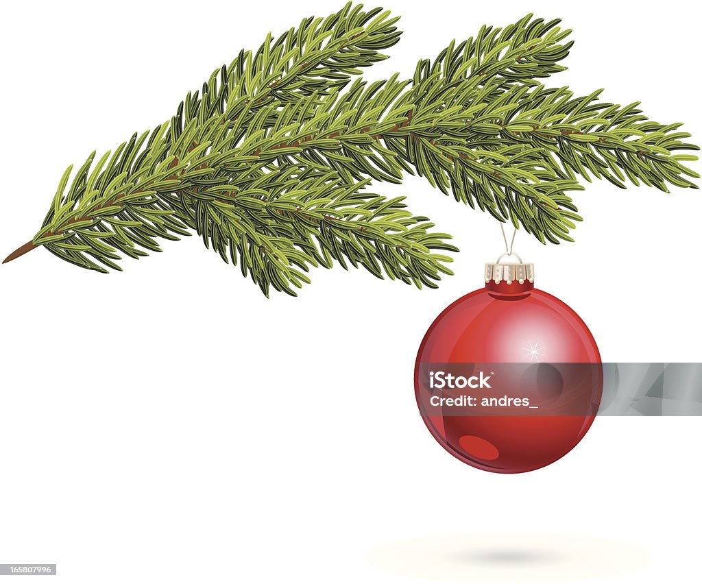 Christmas tree twig with red bauble http://www.istockphoto.com/file_thumbview_approve.php?size=1&id=21950141 Christmas Ornament stock vector