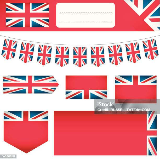 Ilustración de Gb Bandera De Banners y más Vectores Libres de Derechos de Bandera del Reino Unido - Bandera del Reino Unido, Banderines, Decoración - Objeto