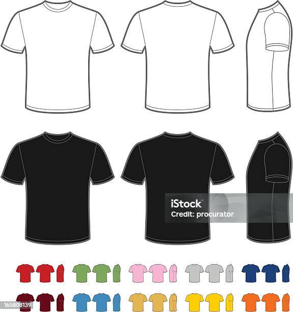 Mens Tshirt Stock Illustration - Download Image Now - T-Shirt, Vector, Shirt