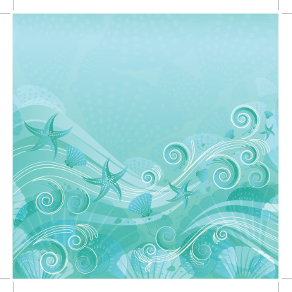 Sea Water Floral background, EPS 10, transparency used, Layered and groupped, 300dpi 25x25cm JPG incl. More related: