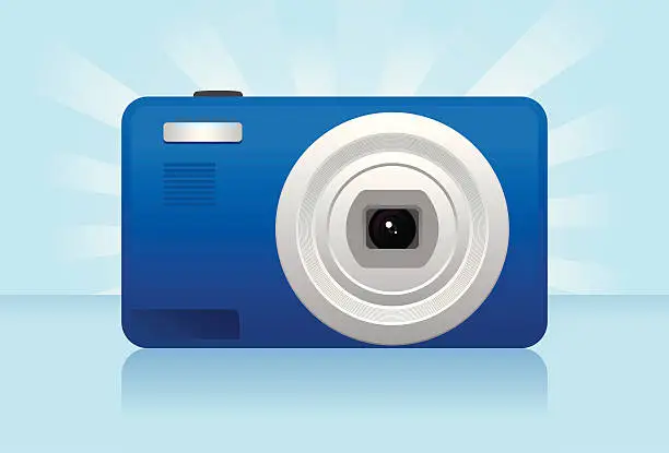 Vector illustration of Compact camera