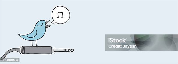 노래 야생조류 아름다운 오디오전송 철조망 스피커 케이블에 대한 스톡 벡터 아트 및 기타 이미지 - 스피커 케이블, 전기 플러그, 말하기