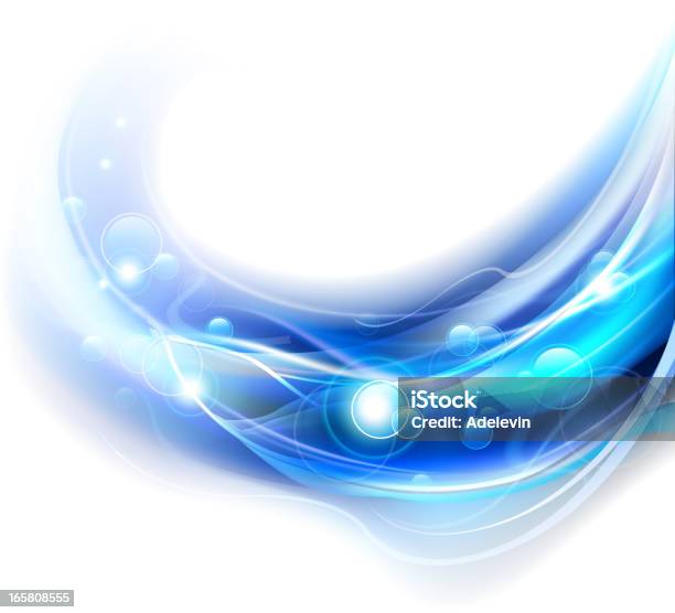 Blue Wavy Background Stock Illustration - Download Image Now - Abstract, Art, Arts Culture and Entertainment