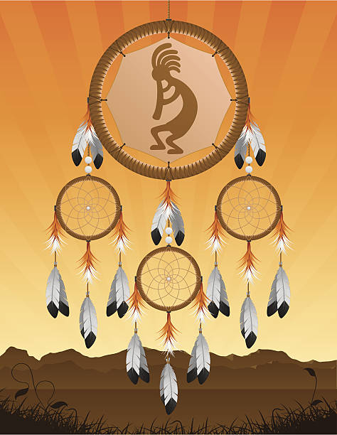 Native American Kokopelli Dream Catcher http://www.zmina.com/NativeAmerican.jpg symbol north american tribal culture bead feather stock illustrations