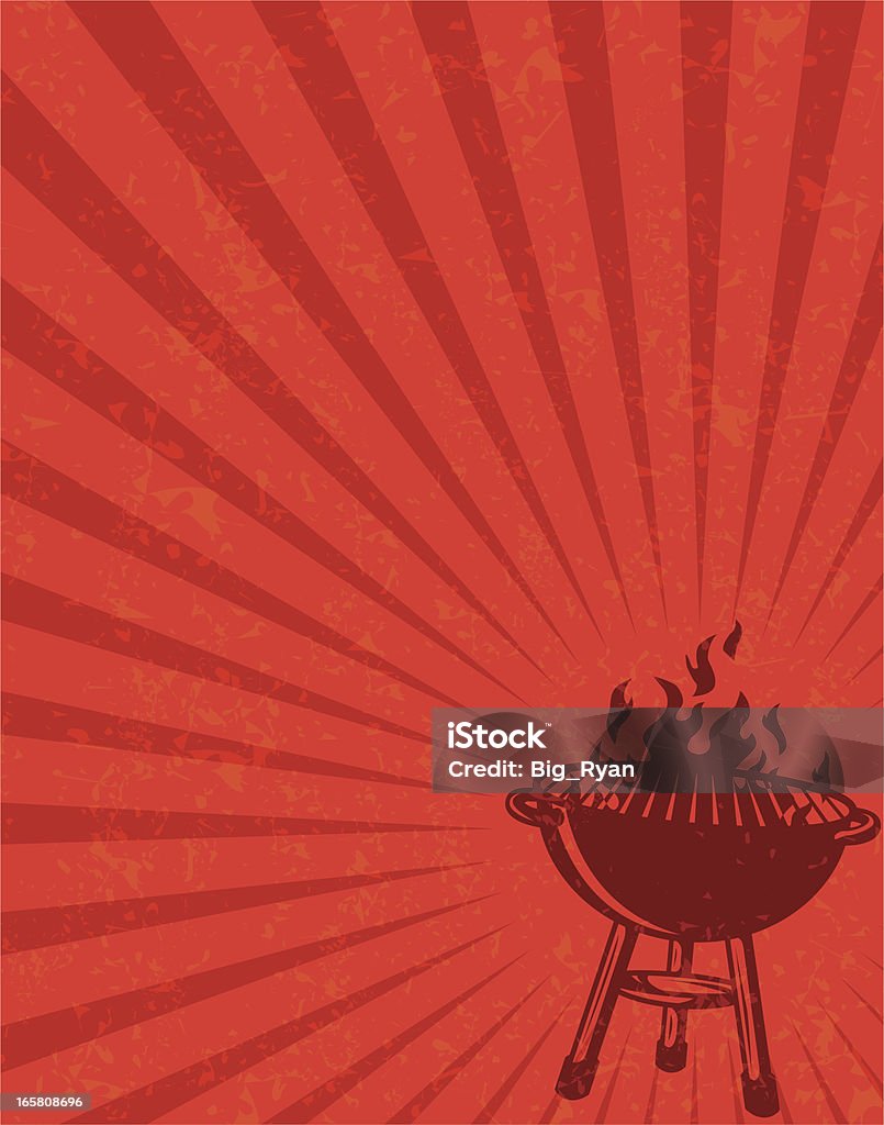 red bbq flier bbq flier with lots of copyspace Barbecue Grill stock vector