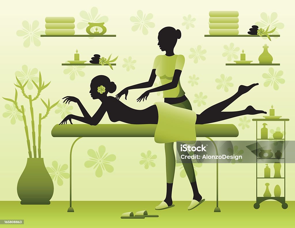 SPA massage SPA massage. High Resolution JPG,CS5 AI and Illustrator 0.8 EPS included. Massaging stock vector