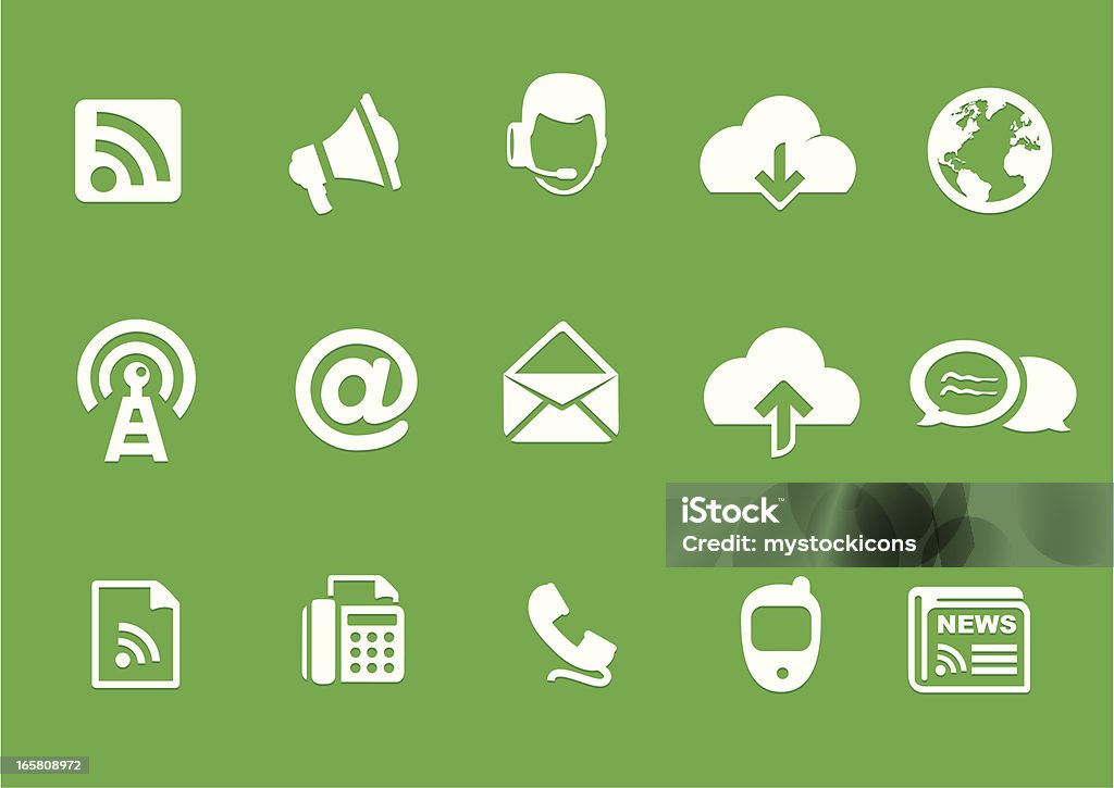 Communication Icons de metrô - Vetor de Agente de atendimento ao cliente royalty-free