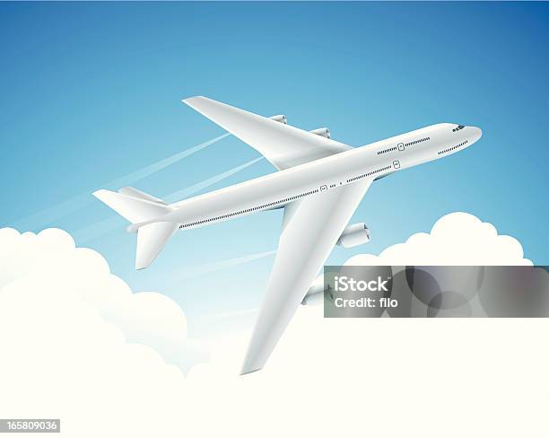 Air Travel Stock Vektor Art und mehr Bilder von Kondensstreifen - Kondensstreifen, Vektor, Abheben - Aktivität