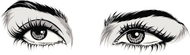 Los ojos - ilustración de arte vectorial