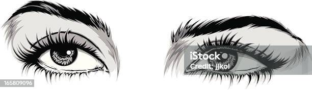 Eyes Stock Illustration - Download Image Now - Eyelash, Black Color, Make-Up