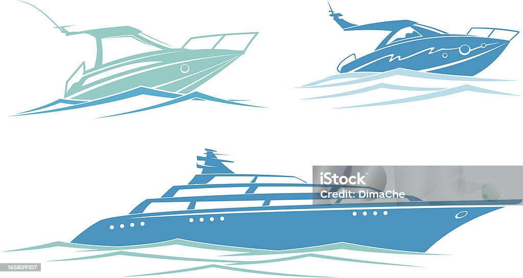 Yacht - Lizenzfrei Fähre Vektorgrafik