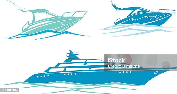 Iate - Arte vetorial de stock e mais imagens de Ferry - Ferry, Iate, Atividade Recreativa