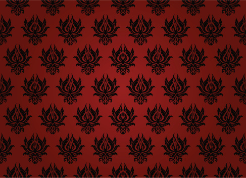 Seamless vintage wallpaper. Pattern and the substrate on separate layers. It is easy to change color. No gradient CorelDRAW 10 file attached.