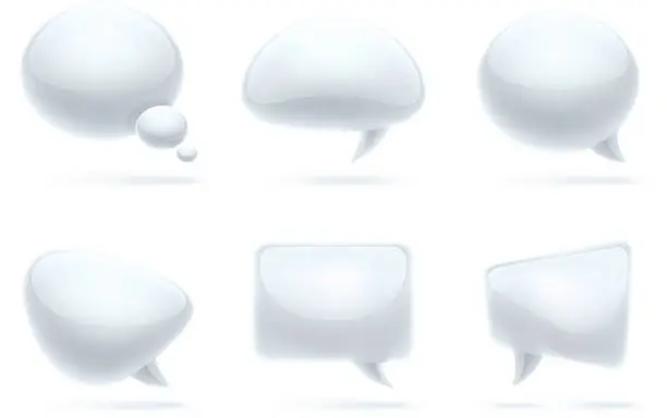 Vector illustration of Speech bubbles | modern set