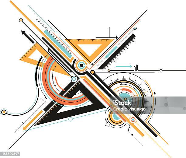 Iconography Geometry Instruments Geometry Tools Stock Illustration - Download Image Now - Mathematical ...