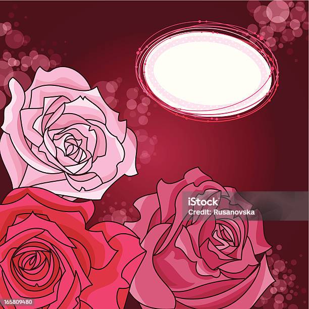 San Valentino Rose - Immagini vettoriali stock e altre immagini di Amore - Amore, Bocciolo, Brillante