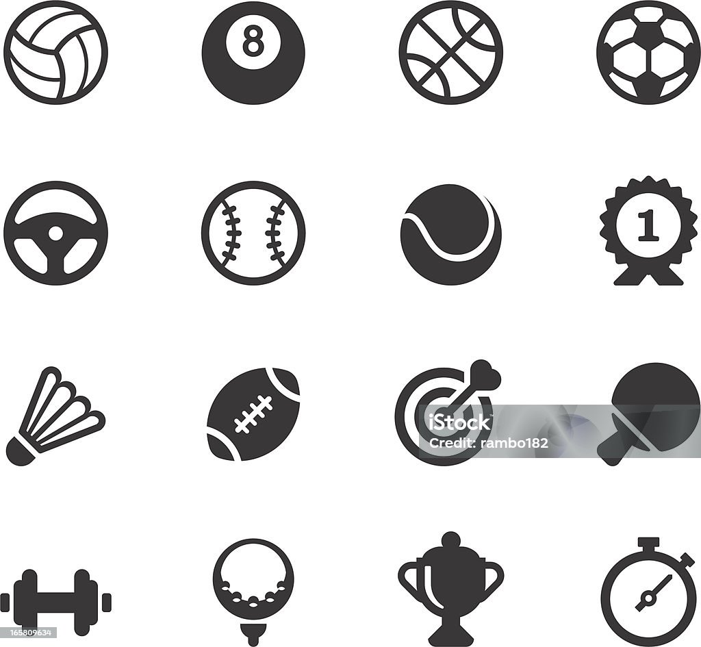 Sport ikony - Grafika wektorowa royalty-free (Ikona)