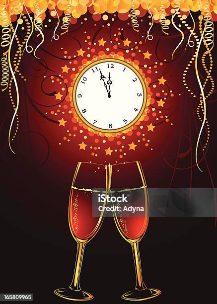 New Year Countdown Stock Illustration - Download Image Now - Abstract, Alcohol - Drink, Backgrounds