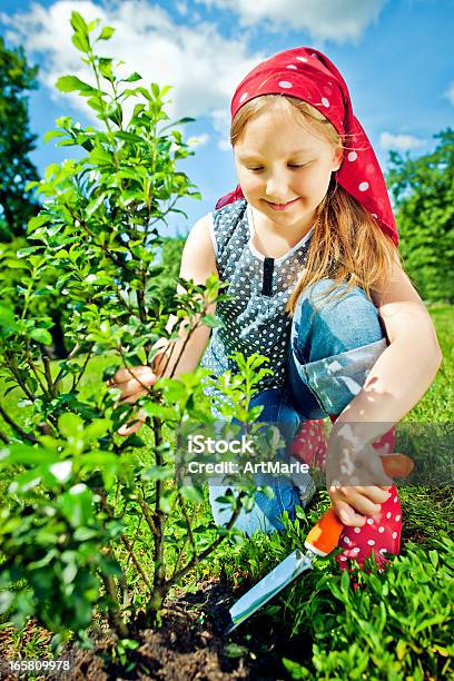 Foto de Saquê Para A Terra e mais fotos de stock de Menina - Menina, Plantar, Árvore