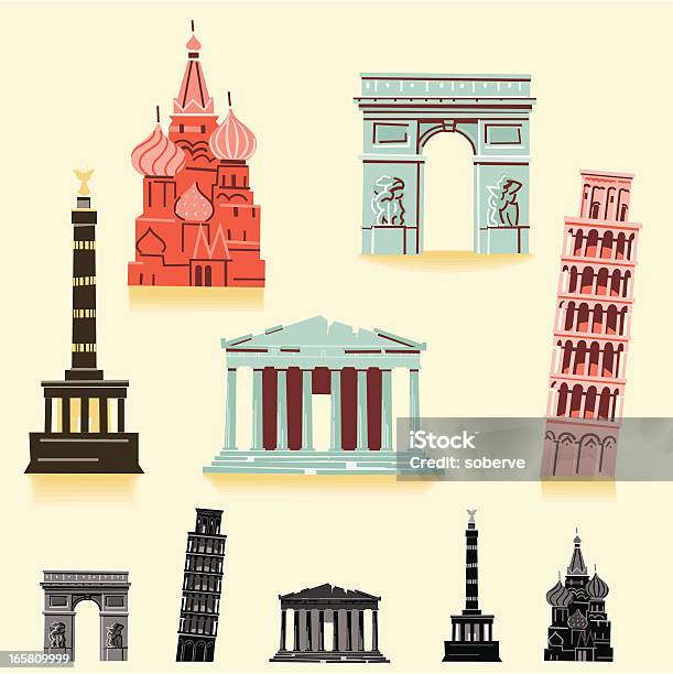 ヨーロッパのランドマーク - ピサの斜塔のベクターアート素材や画像を多数ご用意 - ピサの斜塔, ベルリン戦勝記念塔, ギリシャ
