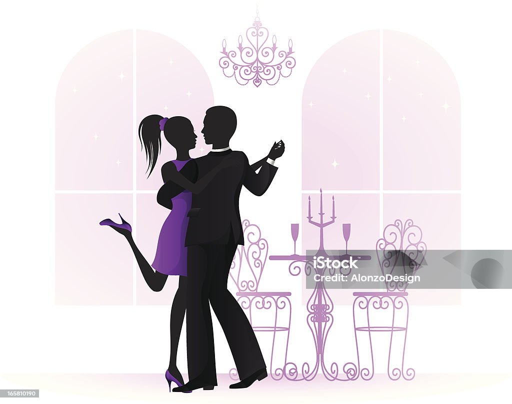 Couple embrassant - clipart vectoriel de Embrasser libre de droits