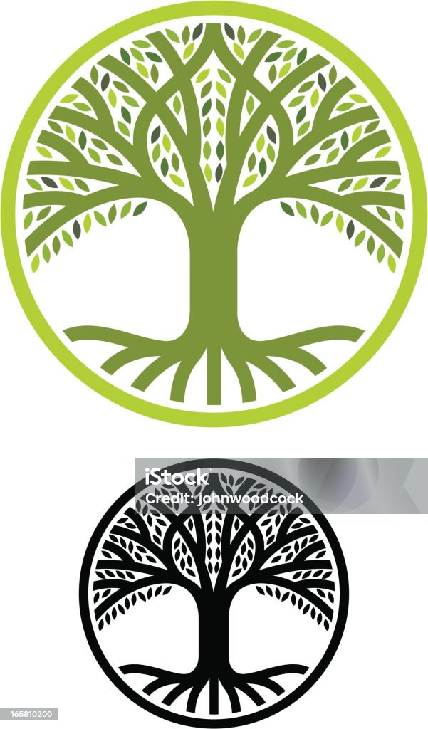 Round Root Vector Round Tree Roots Stock Illustration - Download Image Now - Tree, Root ...
