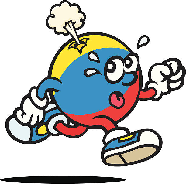 ilustrações, clipart, desenhos animados e ícones de beachball vazamento - beach ball ball sphere red