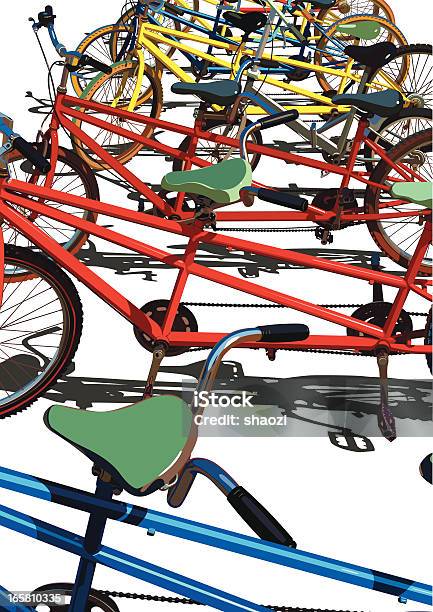 Ilustración de Bicicletas Fijas y más Vectores Libres de Derechos de Actividades recreativas - Actividades recreativas, Atracción de feria, Bicicleta