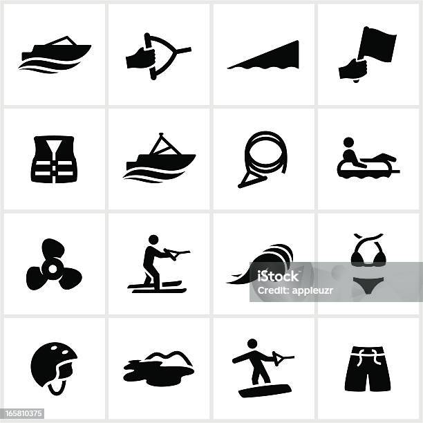 Bootfahren Erholung Symbole Stock Vektor Art und mehr Bilder von Icon - Icon, Schwimmring, Laborschlauch