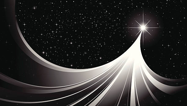 Star Trail Background Vector  north star stock illustrations