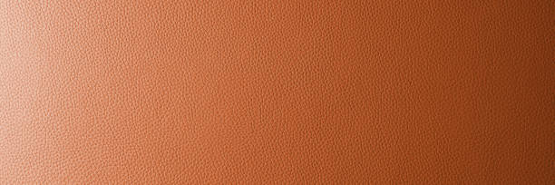 istock Abstract background, wide banner with orange gradient leather texture 1658104659