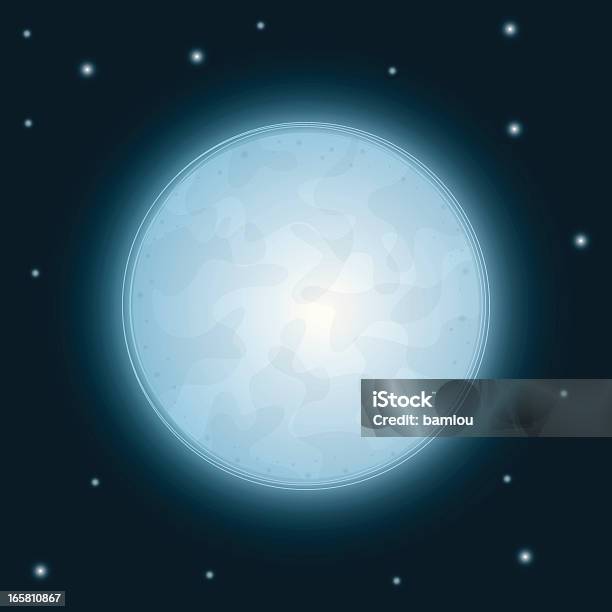 Светящийся Луна — стоковая векторная графика и другие изображения на тему Астрономия - Астрономия, Векторная графика, Двигаться по орбите