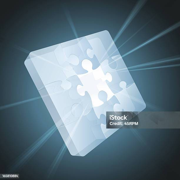 Bloco Depuzzle - Arte vetorial de stock e mais imagens de Puzzle - Puzzle, Tridimensional, Bloco