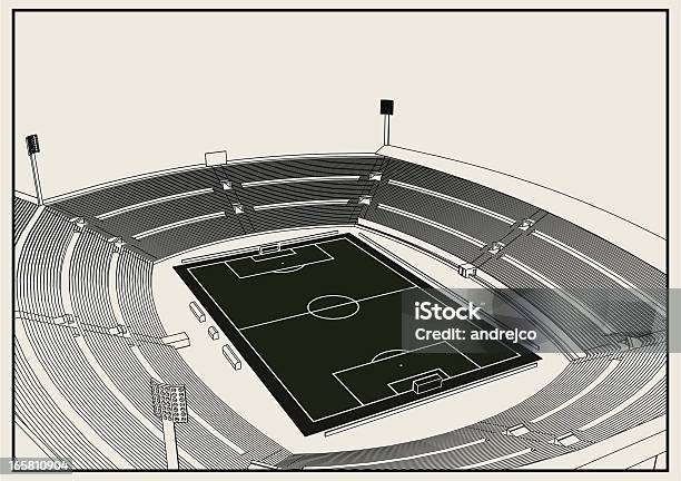 Football Soccer Stadium Stock Illustration - Download Image Now - Stadium, Architecture, Illustration